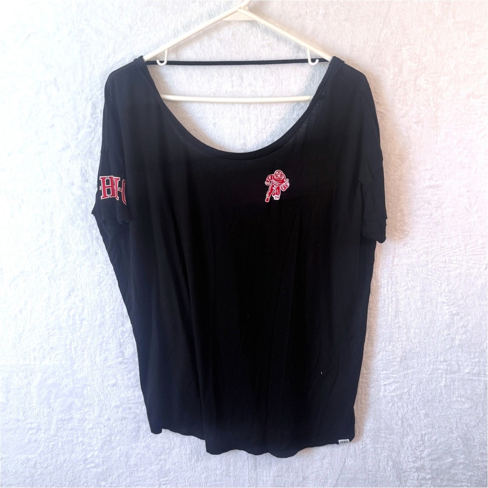PINK Victoria's Secret Ohio State Buckeyes Shirt Medium Black‎ Women